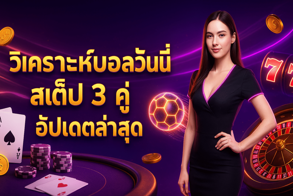 วิเคราะห์บอลวันนี้ สเต็ป 3 คู่