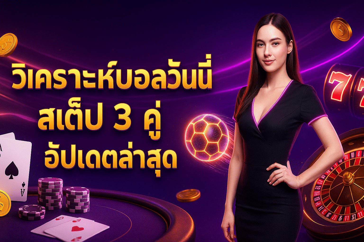 วิเคราะห์บอลวันนี้ สเต็ป 3 คู่